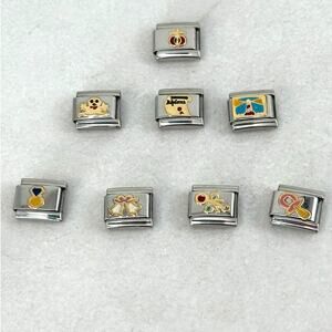 Italian charms bundle Ghost Pacifier Lighthouse Diploma New